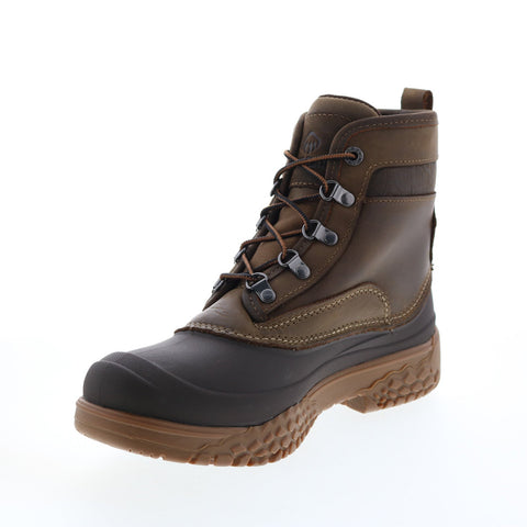 Wolverine Yake Lace 6" Insulated W880125 Mens Brown Leather Rain Boots