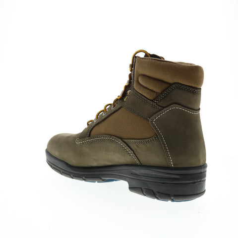 Wolverine Ninety Eight W880179 Mens Green Wide Nubuck Lace Up Work Boots