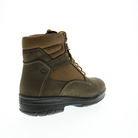 Wolverine Ninety Eight W880179 Mens Green Wide Nubuck Lace Up Work Boots