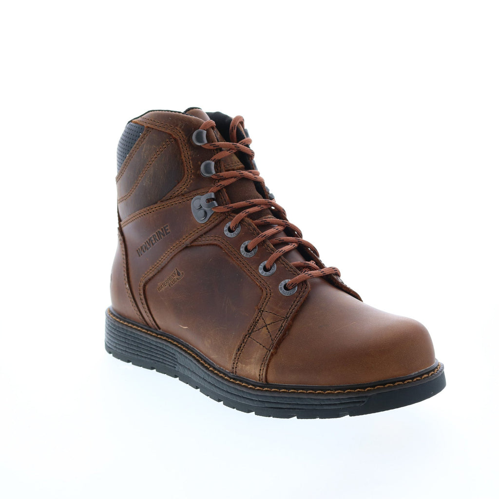 Wolverine Hellcat Ultraspring Wedge Waterproof 6" Mens Brown Work Boot