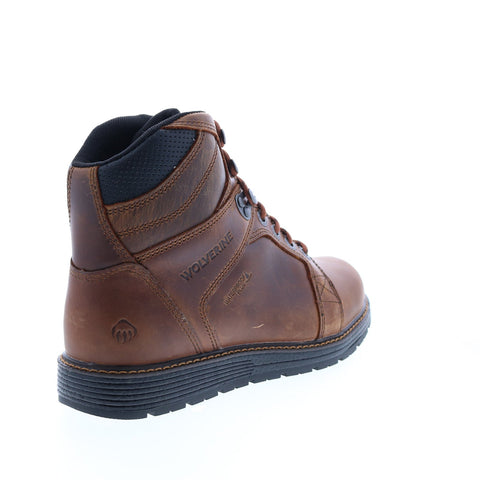 Wolverine Hellcat Ultraspring Wedge Waterproof 6" Mens Brown Wide Work Boots