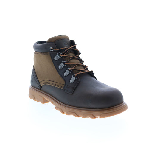 Wolverine Drummond W880200 Mens Brown Wide Leather Lace Up Work Boots