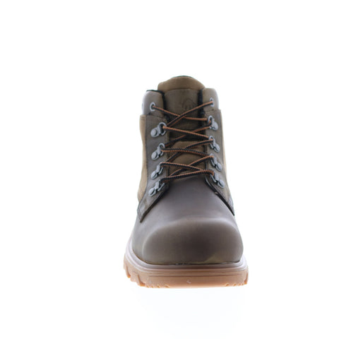 Wolverine Drummond W880201  Mens Brown Leather Lace Up Work Boots
