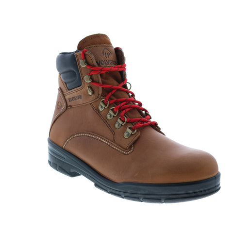 Wolverine Ninety-Eight W880209 Mens Brown Wide Leather Lace Up Work Boots