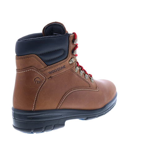 Wolverine Ninety-Eight W880209 Mens Brown Wide Leather Lace Up Work Boots