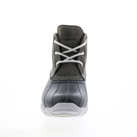 Wolverine Torrent Waterproof W880220 Mens Black Leather Lace Up Rain Boots