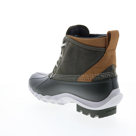Wolverine Torrent Waterproof W880220 Mens Black Leather Lace Up Rain Boots
