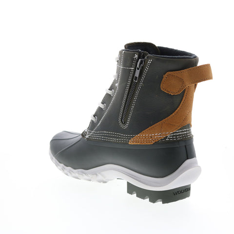 Wolverine Torrent WP Duck Boot W880222 Mens Black Wide Leather Rain Boots