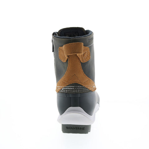 Wolverine Torrent WP Duck Boot W880222 Mens Black Wide Leather Rain Boots