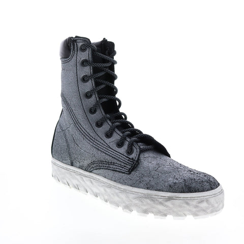 Wolverine Gunmetal W990023 Mens Gray Leather Lace Up Lifestyle Sneakers Shoes