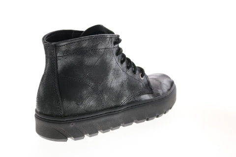 Wolverine Gunmetal W990059 Mens Black Leather Lace Up Lifestyle Sneakers Shoes