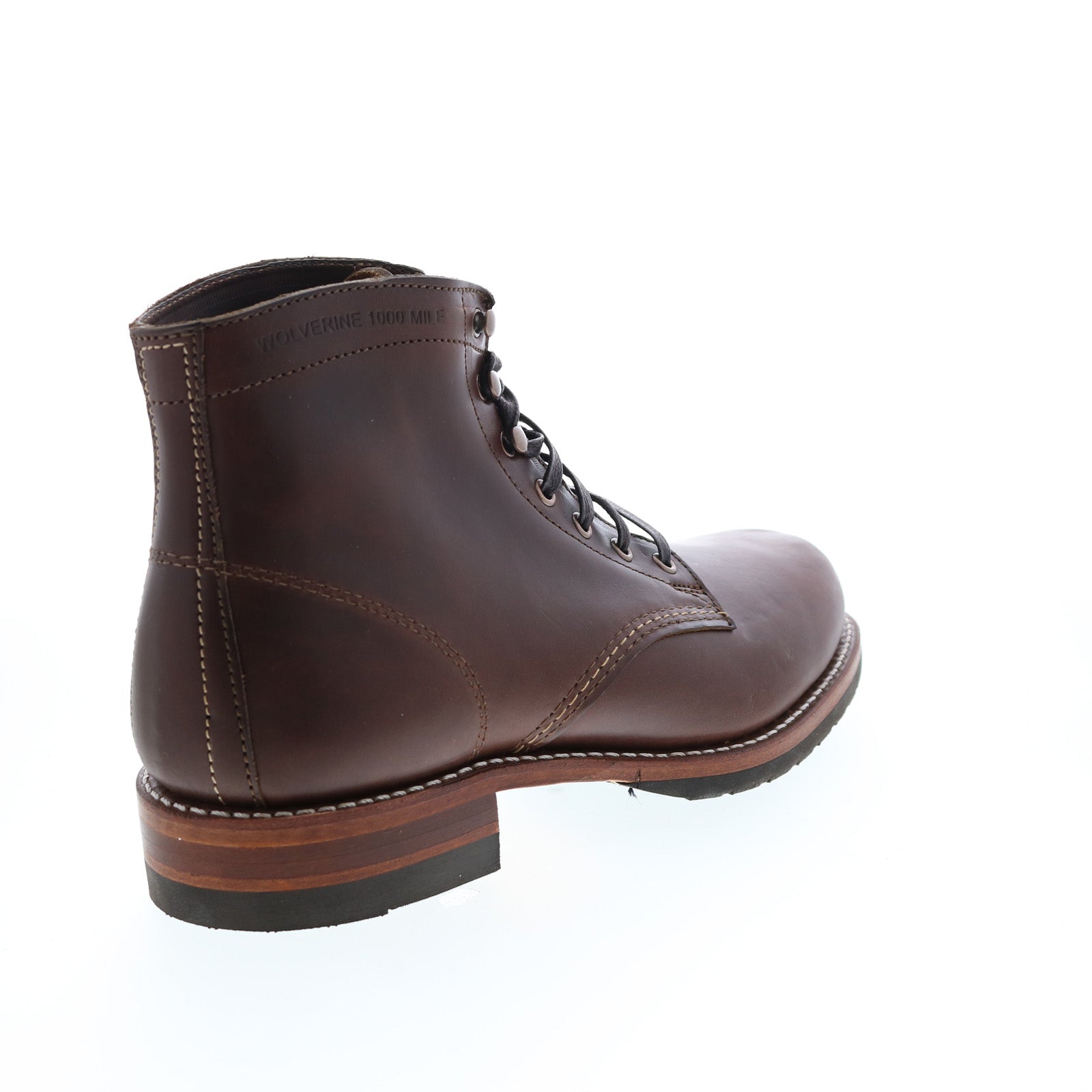 Wolverine 1000 Mile Plain Toe Boot W990072 Mens Brown Casual Dress Boo