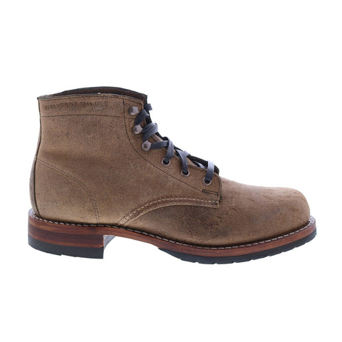 Wolverine 1000 Mile Plain Toe Boot W990073 Mens Brown Boots