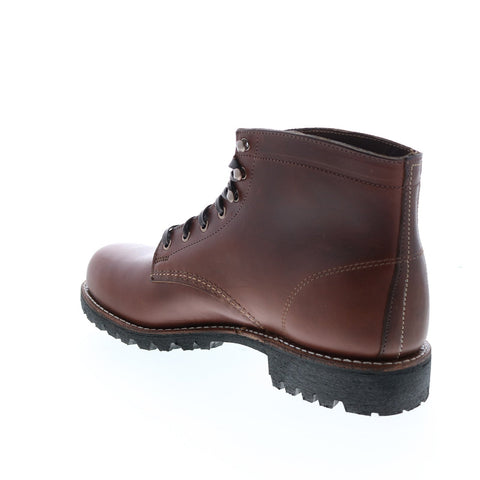 Wolverine 1000 Mile Plain Toe Rugged Boot Mens Brown Casual Dress Boots