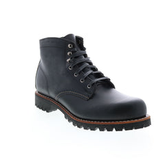 wolverine 1000 mile dress boot Plain Toe Rugged Mens Black Casual Boot Risiola — Luxury Couture Featuring premium Stock_MD_W_3 Color:BLACK/FUCHSIA