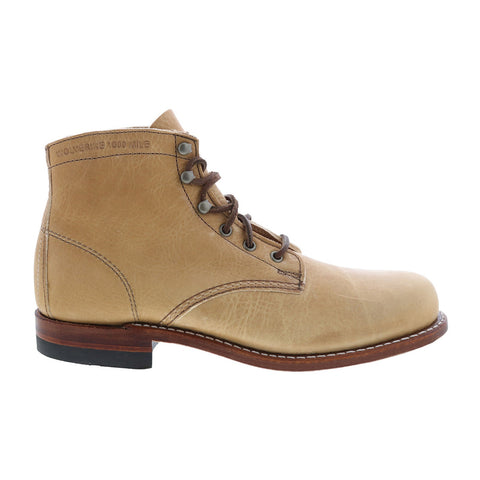 Wolverine 1000 Mile Original W990139 Mens Beige Leather Casual Dress Boots
