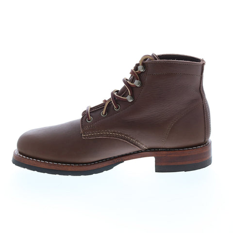 Wolverine Evans W990147 Mens Brown Leather Lace Up Casual Dress Boots 