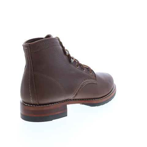 Wolverine Evans W990147 Mens Brown Leather Lace Up Casual Dress Boots 