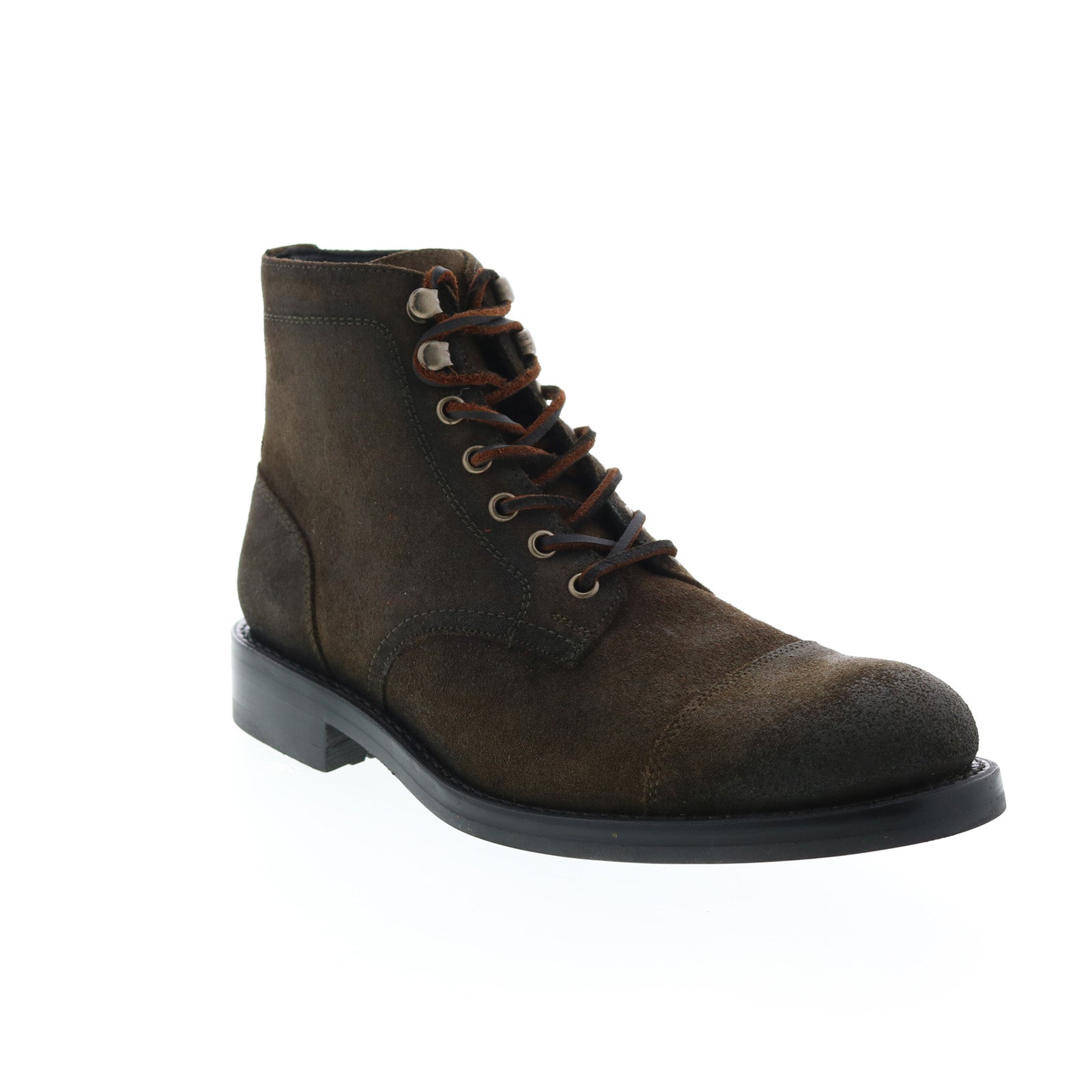 Wolverine BLVD Cap Toe W990170 Mens Brown Leather Casual 