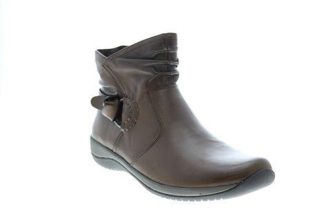 Earth Watson Womens Brown Leather Zipper Casual Dress Boots