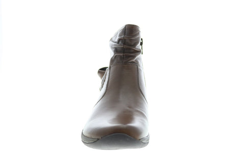 Earth Watson Womens Brown Leather Zipper Casual Dress Boots