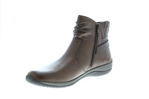 Earth Watson Womens Brown Leather Zipper Casual Dress Boots