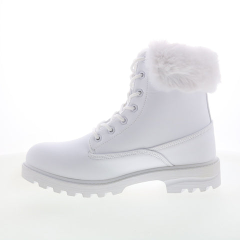 Lugz Empire HI Fur WEMPHFV-100 Womens White Synthetic Casual Dress Boots