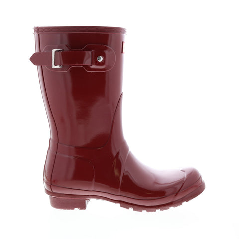 Hunter Original Short Gloss Boot WFS1000RGL-FRD Womens Red Rain Boots