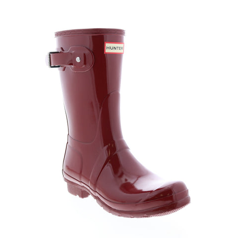 Hunter Original Short Gloss Boot WFS1000RGL-FRD Womens Red Rain Boots