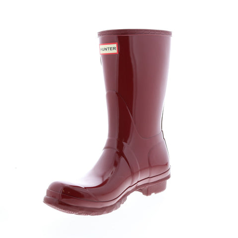 Hunter Original Short Gloss Boot WFS1000RGL-FRD Womens Red Rain Boots