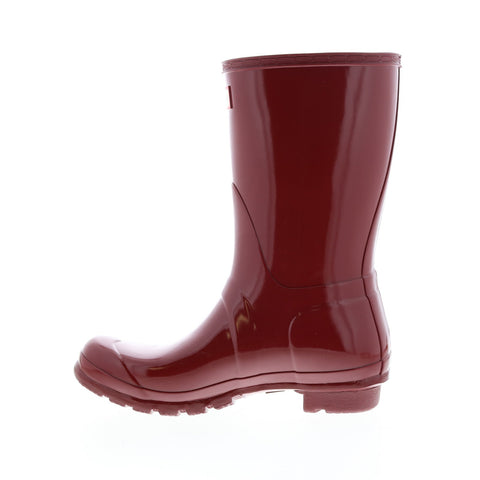Hunter Original Short Gloss Boot WFS1000RGL-FRD Womens Red Rain Boots