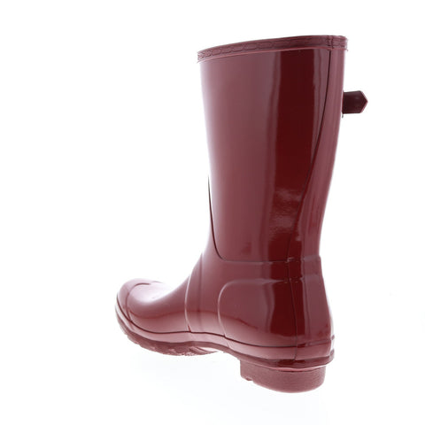 Hunter Original Short Gloss Boot WFS1000RGL-FRD Womens Red Rain Boots
