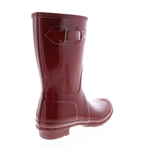 Hunter Original Short Gloss Boot WFS1000RGL-FRD Womens Red Rain Boots