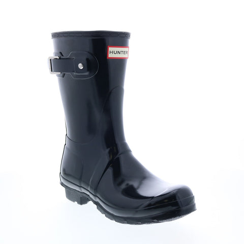 Hunter Original Short Gloss Boot WFS1000RGL-NVY Womens Blue Rain Boots