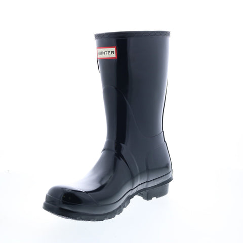 Hunter Original Short Gloss Boot WFS1000RGL-NVY Womens Blue Rain Boots