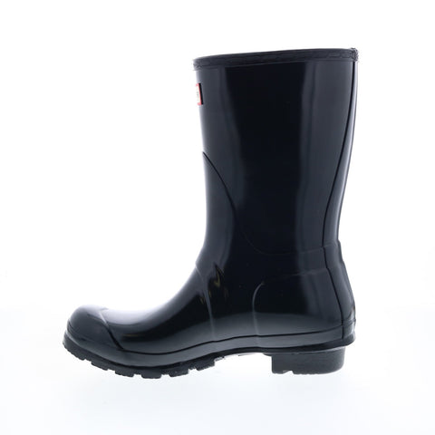Hunter Original Short Gloss Boot WFS1000RGL-NVY Womens Blue Rain Boots