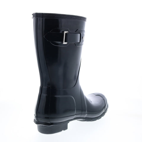 Hunter Original Short Gloss Boot WFS1000RGL-NVY Womens Blue Rain Boots