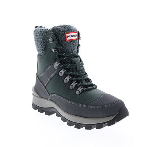 Hunter Recycled Polyester Commando Boot WFS1009NYL-AHN Womens Green Rain Boots