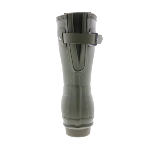 Hunter Original Short Back Adjustable Boot Womens Green Rain Boots
