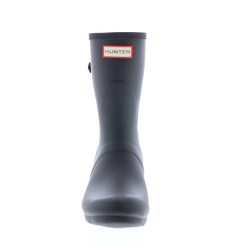 Hunter Original Short Back Adjustable Boot Womens Black Rain Boots