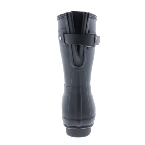 Hunter Original Short Back Adjustable Boot Womens Black Rain Boots