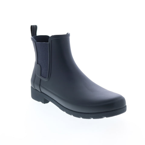 Hunter Refined Rain Boots Boot WFS1017RMA-NVY Womens Blue Rain Boots