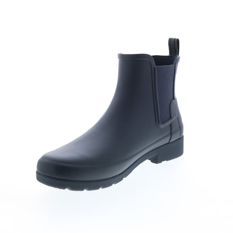 Hunter Refined Rain Boots Boot WFS1017RMA-NVY Womens Blue Rain Boots