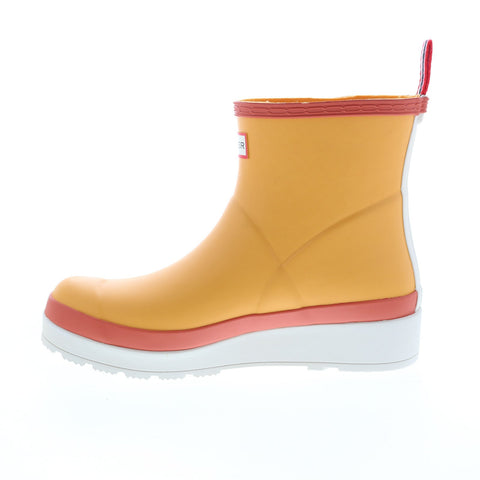 Hunter Original Play Short Boot WFS2020RMA-NWW Womens Yellow Synthetic Rain Boots