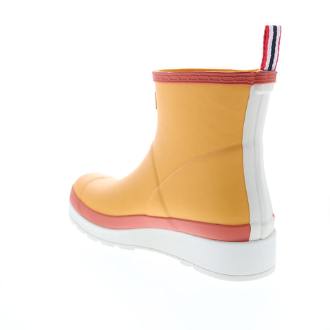 Hunter Original Play Short Boot WFS2020RMA-NWW Womens Yellow Synthetic Rain Boots