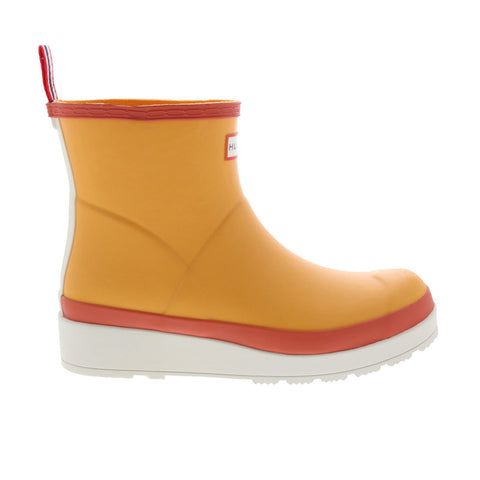 Hunter Original Play Short Boot WFS2020RMA-NWW Womens Yellow Synthetic Rain Boots