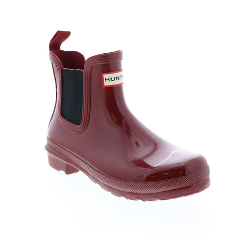 Hunter Original Rain Boots Gloss Boot WFS2078RGL-FLK Womens Red Rain Boots