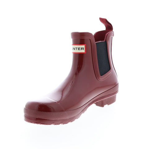 Hunter Original Rain Boots Gloss Boot WFS2078RGL-FLK Womens Red Rain Boots