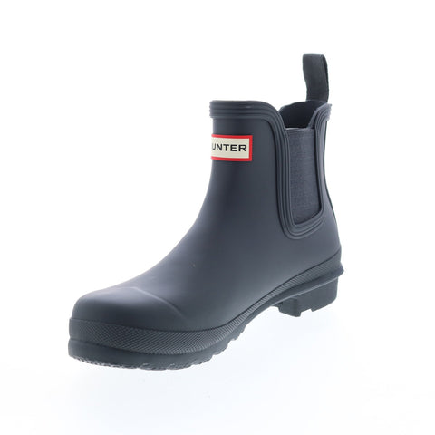 Hunter Original Rain Boots Boot Womens Black Synthetic Slip On Rain Boots
