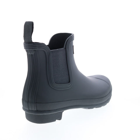 Hunter Original Rain Boots Boot Womens Black Synthetic Slip On Rain Boots
